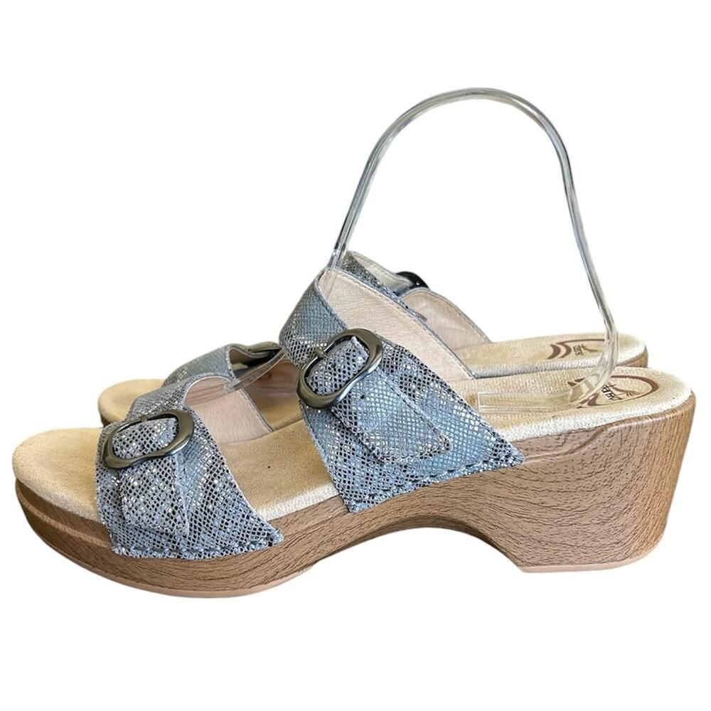 Dansko sophie snake print sandals womens size 42